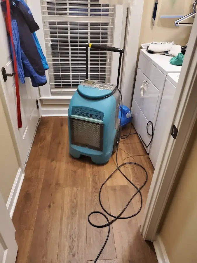 Commercial dehumidifier deployed for Flood Damage Cleanup in Winton