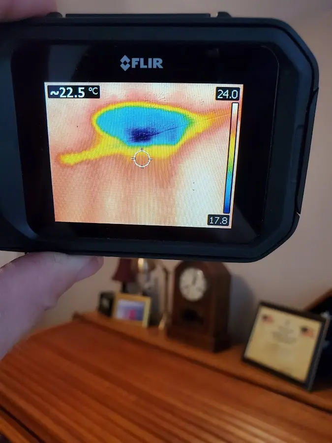 Thermal imaging inspection for water damage in Winton